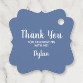 クロス |ブルーグレイ共産主義バプテスマ《キリスト教》洗礼式や命名式 フェイバータグ (裏面)