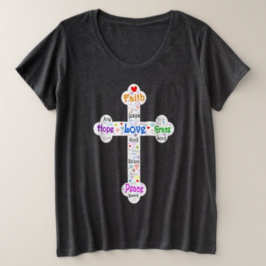 クロス プラスサイズTシャツ (デザイン正面)