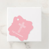 クロス |ベビーピンク共産主義バプテスマ《キリスト教》洗礼式や命名式 フェイバータグ (インサイチュ)