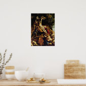 クロス・ポスターの高さ ポスター (キッチン)