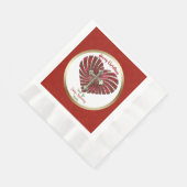 クロス・マイ・ハート パーソナライズド クリスマス 縁ありランチョンナプキン (角)