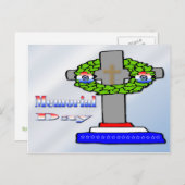 クロス&リース-メモリアルデーはがき ポストカード (正面/裏面)