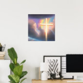 クロス&レインボースカイ ポスター (ホームオフィス)