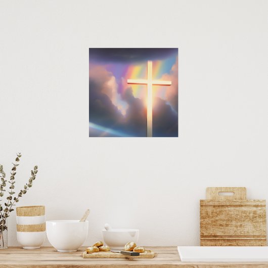 クロス&レインボースカイ ポスター (キッチン)