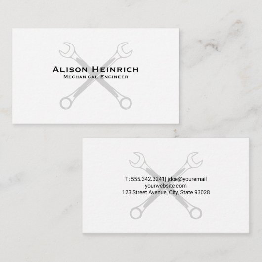 クロス・レンチ 名刺 (正面/裏面)