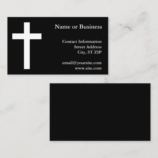 クロス 名刺 (正面/裏面)