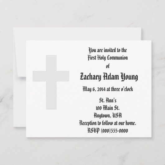 「クロス」招待状 招待状 (正面)