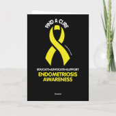 クロス/認識度...子宮内膜症カード カード (裏面)