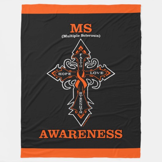 クロス/認識度...MS フリースブランケット (正面)