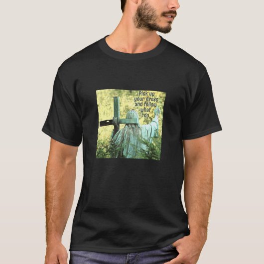 クロス(黒)Tシャツを手に入れる Tシャツ (正面)