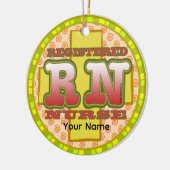 クロス RN ナース セラミックオーナメント (左)