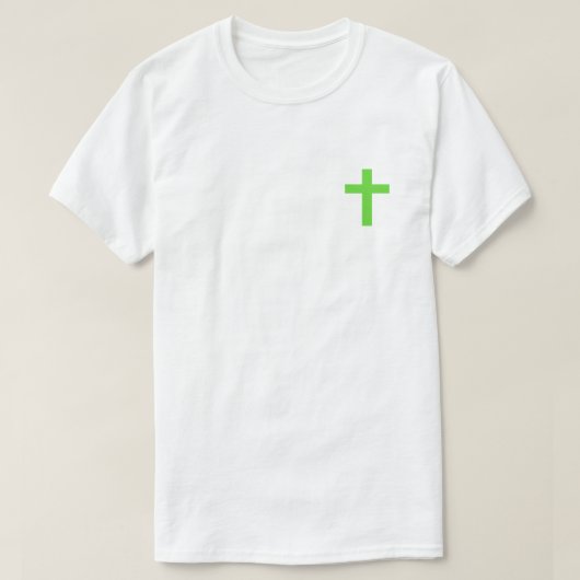 クロスTシャツ(緑) Tシャツ (デザイン正面)