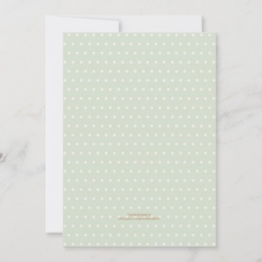 クロセスラインコテージコアウッズマッシュルームガール 招待状 (裏面)