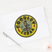 クロセリCobraエンジン動揺してヴィンテージサインレプロ ラウンドシール (封筒)