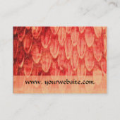 クロタラススクエアモノグラムオレンジ白黒 名刺 (裏面)