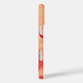 クロタラスモノグラム赤ピンク明るい赤紫色 Case-Mate iPhoneケース (裏面 / 右)