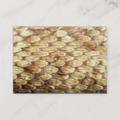 クロタラスモノグラム、明はっきりしたるい茶色の白黒 名刺 (裏面)