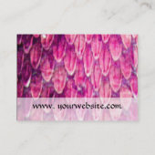 クロタラス/ピンクカタツムカキンスクロックスクエアモノグラム 名刺 (裏面)