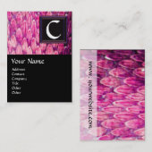 クロタラス/ピンクスネークスキンブラックスクエアモノグラム 名刺 (正面/裏面)
