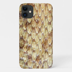 クロタラス、印刷されたラトルズナケのスキンクリームブラウン iPhone 11 ケース