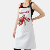 クロダディおもしろいレッドのザリガニ エプロン (インサイチュ)