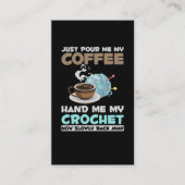 クロチェットとコーヒーの趣味の製糸愛好家 名刺 (正面)