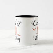 クロチェットオールデイハロウィンヤーン+こうもり ツートーンマグカップ (中央)