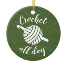 クロチェットオールデイヤーンボール+フック工芸品