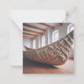 クロチェットカヌーグリーティングカード ノートカード (正面)