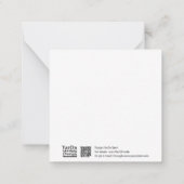 クロチェットカヌーグリーティングカード ノートカード (裏面)