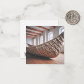 クロチェットカヌーグリーティングカード ノートカード (正面/裏面インサイチュ)