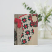 クロチェットクリスマスストッキング シーズンポストカード (スタンド正面)