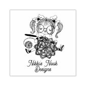 クロチェットクレフターかわいいロカスタマイズゴ ラバースタンプ (インプリント)