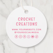 クロチェットクロッチンチングサンキューカスタムスモールビジネス フェイバータグ (裏面)