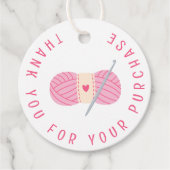 クロチェットクロッチンチングサンキューカスタムスモールビジネス フェイバータグ (正面)