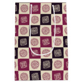 クロチェットグラニースクエアパターン ミディアムペーパーバッグ (裏面)