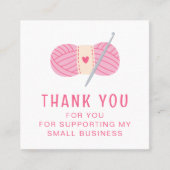 クロチェットサンキュースモールビジネスクロシェ スクエア名刺 (正面)