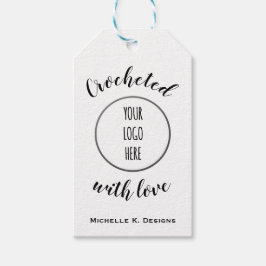 クロチェットショップあなたのロゴ/手作り工気に芸品 ギフトタグ
