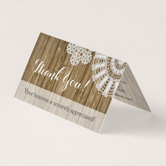 クロチェットドイ素朴リーウッドカントリーサンキューカード (正面)