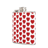 クロチェットハンドメイドヤーンハート工芸品 フラスク (左)