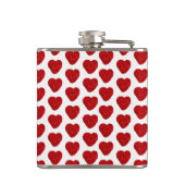 クロチェットハンドメイドヤーンハート工芸品 フラスク (裏面)