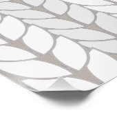 クロチェットパターンベージュニュートラル光沢ポスター ポスター (コーナー)