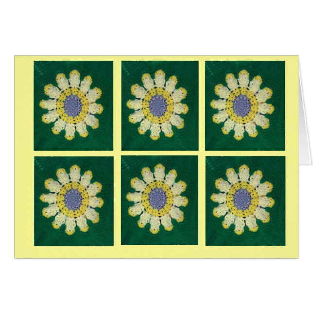 クロチェットパターン – デイジー (正面横)