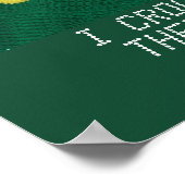 クロチェットパターン – デイジー ポスター (角)