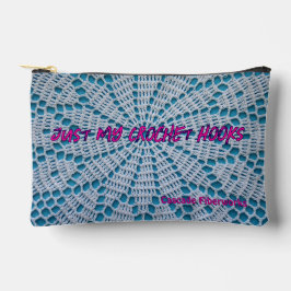 クロチェットフックトラベルバッグカスタムジップアップコスメティックバッグ アクセサリーポーチ