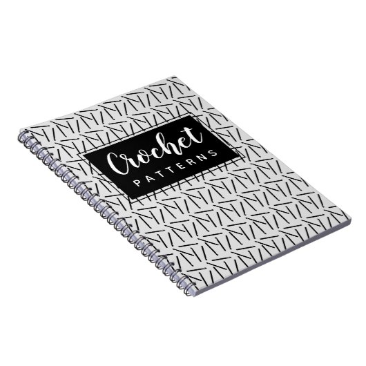 クロチェットフックヤーン&クラフツのパターン整理なし ノートブック (右側)