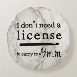 クロチェットフックライセンスクラフツ大理石デザイン ラウンドクッション