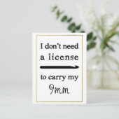 クロチェットフックライセンスフェイク金ゴールド縁どクラフツクラフト ポストカード (スタンド正面)