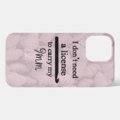 クロチェットフックライセンス工芸品タイポグラフィiPhoneケース iPhoneケース (裏面横)