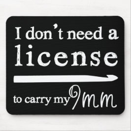 クロチェットフックライセンス工芸品ダーク マウスパッド